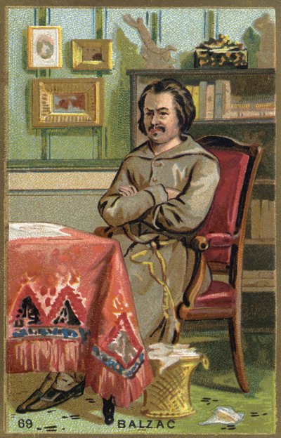 Retrato de Honoré de Balzac (1799-1850), escritor francés de Unknown artist