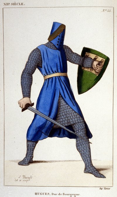 Retrato de Hugo III, Duque de Borgoña (11148-1192) de Unknown artist