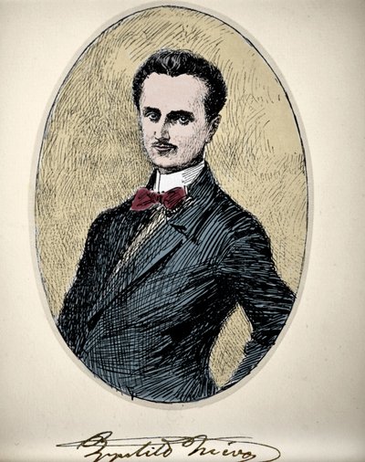 Retrato de Ippolito Nievo (1831-61) escritor y patriota italiano de Unknown artist