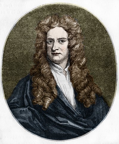 Retrato de Isaac Newton (1642-1727) físico inglés. de Unknown artist