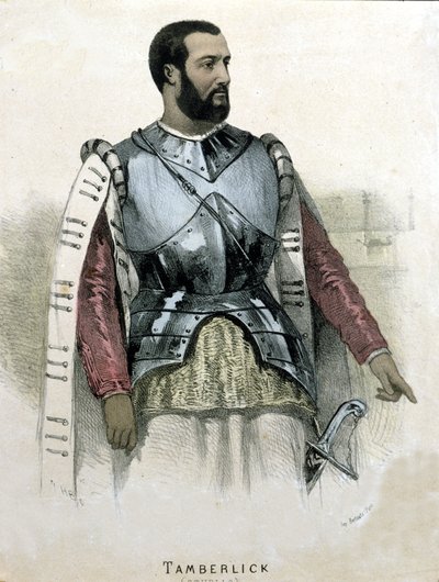 Retrato del tenor italiano Enrico Tamberlick (1820 - 1869) en Otello de Gioacchino Rossini. de Unknown artist