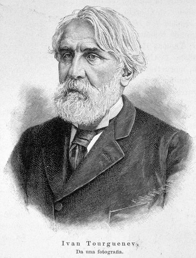 Retrato de Iván Turguéniev (1818 - 1883) de Unknown artist