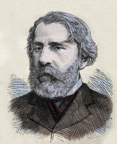 Retrato de Iván Turguéniev de Unknown artist