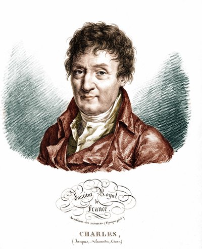 Retrato de Jacques Alexandre Cesar Charles (1746-1823), físico francés. de Unknown artist