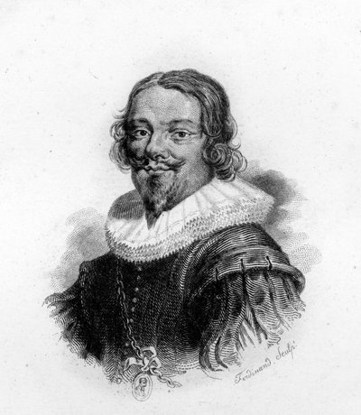 Retrato de Jacques Callot (1592 - 1635), grabador y dibujante francés, grabado del siglo XIX de Unknown artist