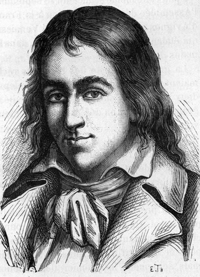 Retrato de Jacques René Hébert. Periodista y político francés 1757-1794 de Unknown artist