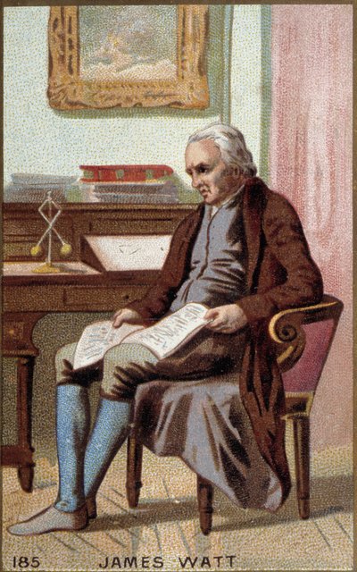 Retrato de James Watt (1736-1819), ingeniero británico de Unknown artist