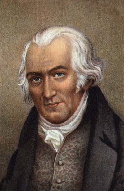 Retrato de James Watt, ingeniero escocés. de Unknown Artist
