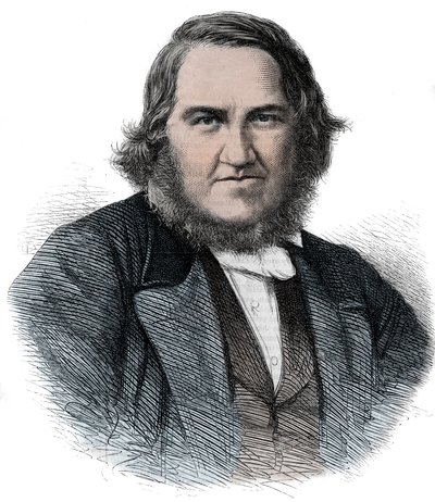 Retrato de James Young Simpson (1811-1870) obstetra escocés - Sir James Young Simpson de Unknown artist