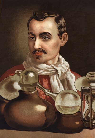 Retrato de Jan Baptist Van Helmont. Médico y químico flamenco, discípulo de Paracelso (Bruselas). de Unknown artist