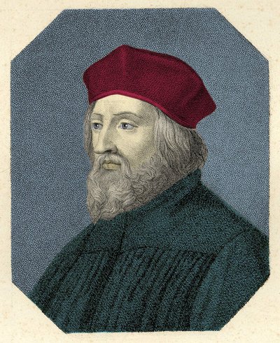 Retrato de Jan Hus (o Jean Huss) de Unknown artist