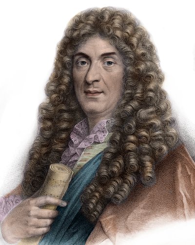 Retrato de Jean-Baptiste Lully grabado del siglo XIX - Retrato de Jean Baptiste (Lully (Giovanni Battista Lulli) (1632-1687) de Unknown artist