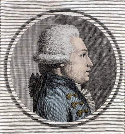 Retrato de Jean-Xavier Office de Pusy (1750-1806) ingeniero militar y político francés. de Unknown artist