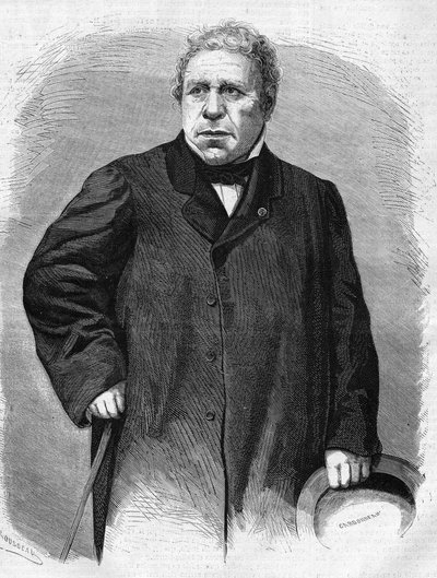 Retrato de Jean Auguste Dominique Ingres (1780-1867). Pintor francés de Unknown artist