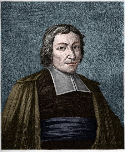 Retrato de Jean Baptiste De La Salle (Jean-Baptiste) (1651-1719) religioso francés, fundador de la congregación de los Hermanos de las Escuelas Cristianas. Grabado del siglo XIX. de Unknown artist