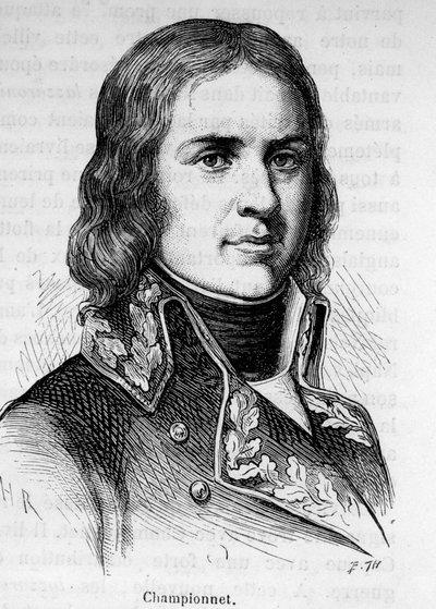 Retrato de Jean Etienne Championet (1762-1800), general francés, participó en las campañas de la Revolución de Unknown artist