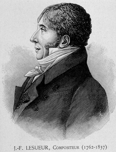 Retrato de Jean François Lesueur (1762 - 1837), compositor francés de Unknown artist