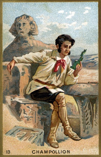 Retrato de Jean François Champollion, llamado el Joven (1790 - 1832), egiptólogo francés. de Unknown artist