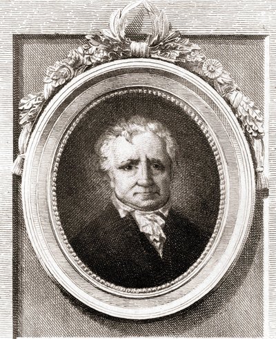 Retrato de Jean Honoré Fragonard, pintor francés (1732 - 1806) de Unknown artist