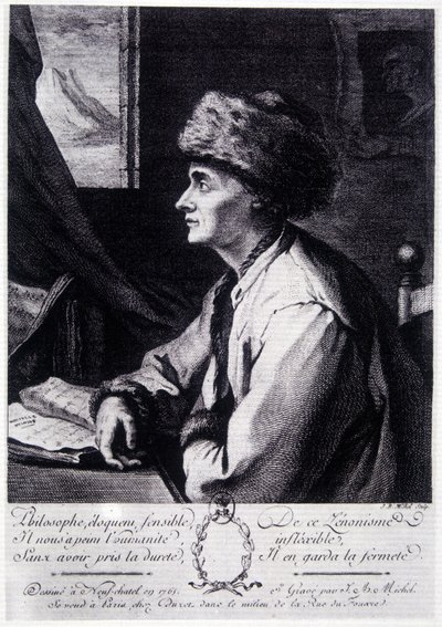 Retrato de Jean Jacques Rousseau de Unknown artist