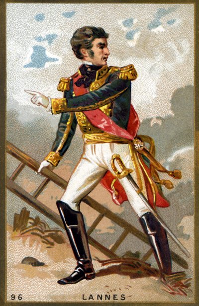 Retrato de Jean Lannes, Duque de Montebello (1769 - 1809) Mariscal de Francia. Cromolitografía del siglo XIX de Unknown artist