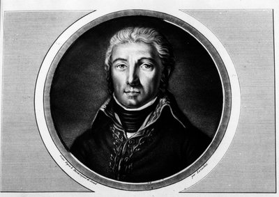 Retrato de Jean Victor (Jean-Victor) Moreau (1763-1813) general del Ejército del Rin. Grabado en 