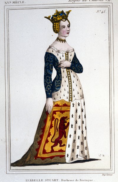 Retrato de Jeanne - Isabelle Stuart (1426-1494/9), duquesa de Bretaña. de Unknown artist