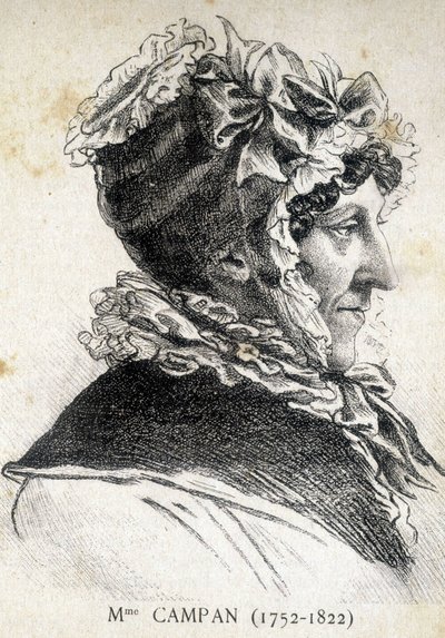 Retrato de Jeanne Louise Henriette Genest, Madame Campan (1752 - 1822), educadora francesa - en “Los Contemporáneos”, n.d. finales del siglo XIX. de Unknown artist