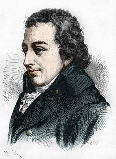 Retrato de Johann Gottlieb Fichte. Filósofo alemán (1762-1814) de Unknown artist