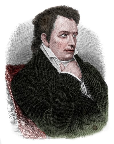 Retrato de Johann Ludwig Tieck (1773-1853), poeta, traductor, editor, novelista y crítico alemán del movimiento romántico de Unknown artist