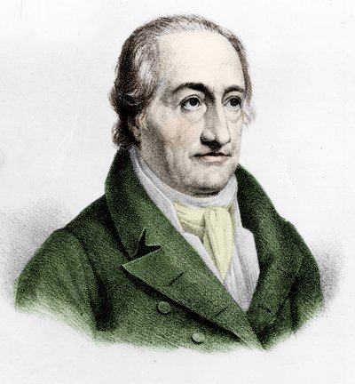 Retrato de Johann Wolfgang Von Goethe (1749-1832). de Unknown artist