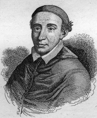 Retrato de Juan de La Balue (1421-1491) Cardenal Obispo de Evreux y Amonier del Rey Luis XI. Grabado de 1835. de Unknown artist