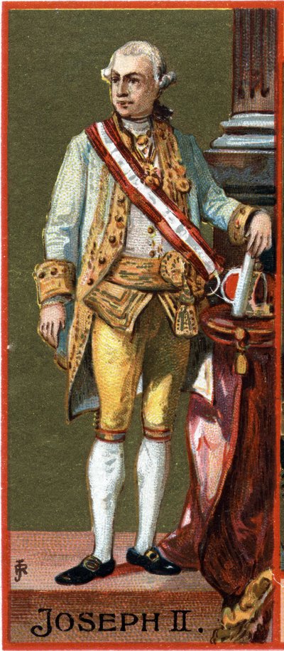 Retrato de José II (1741-1790), Archiduque de Austria, Emperador (electo, no coronado) del Sacro Imperio (1765-1790). de Unknown artist