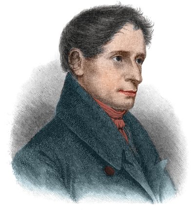 Retrato de Joseph Karl Benedikt von Eichendorff (1788-1857) poeta y novelista alemán de Unknown artist