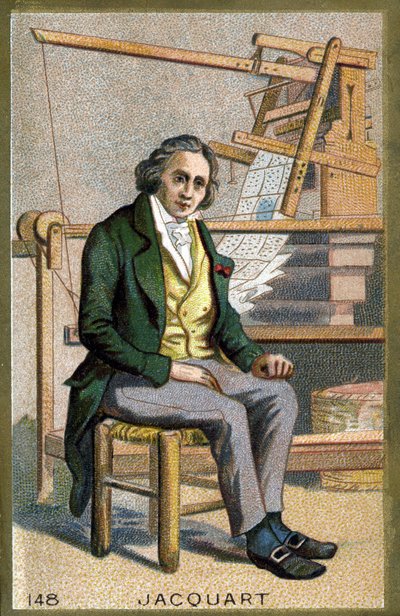 Retrato de Joseph Marie Jacquard (1752-1834), inventor mecánico francés del telar. de Unknown artist