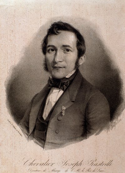Retrato de Joseph Rastrelli (grabado) de Unknown artist