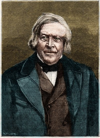 Retrato de Jules Michelet, historiador y escritor francés (1798 - 1874). de Unknown artist