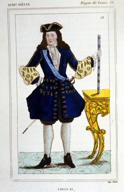 Retrato del rey Luis XV (1710-1774). de Unknown artist