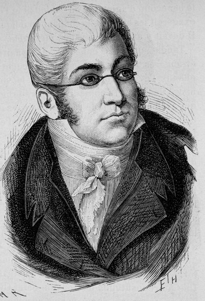 Retrato de La Romiguière. Grabado de finales del siglo XIX en 