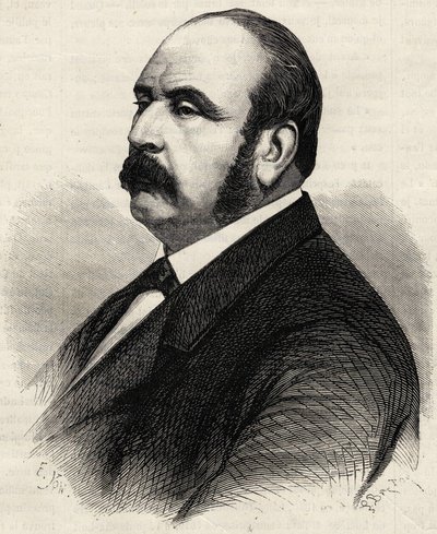 Retrato de Ledru Rollin (Ledru-Rollin) (1807-1874), político francés. Grabado del siglo XIX. de Unknown artist