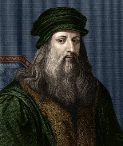 Retrato de Leonardo da Vinci (1452-1519), pintor italiano de Unknown artist