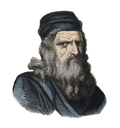 Retrato de Leonardo da Vinci (1452-1519) de Unknown artist