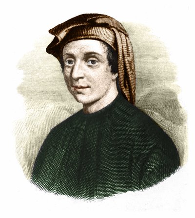 Retrato de Leonardo Fibonacci (1170-1245). Matemático italiano de Unknown artist