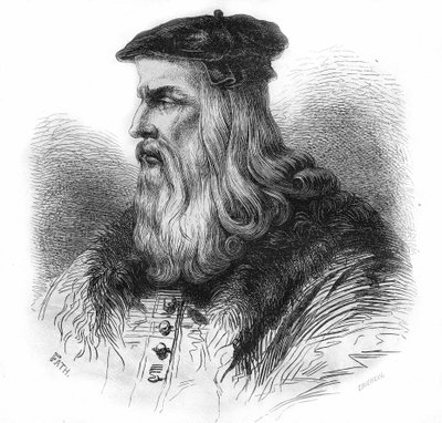 Retrato de Leonardo da Vinci (1452 - 1519). de Unknown artist