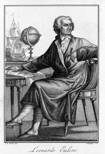 Retrato de Leonhard Euler (1707 - 1783), matemático suizo. de Unknown artist