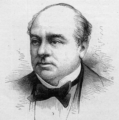 Retrato de Leopold Barre, comediante francés, miembro de la Comédie-Française de 1858 a 1888. Grabado en 