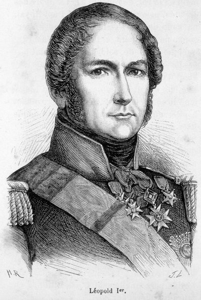 Retrato de Leopoldo I de Sajonia Coburgo Gotha de Unknown artist