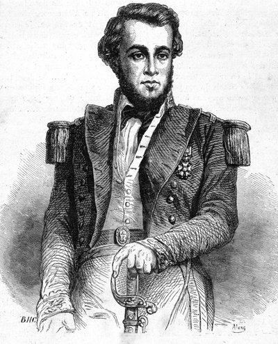 Retrato del Teniente Bellot (1826-1853) - en "Los Contemporáneos", s.f. finales del siglo XIX de Unknown artist