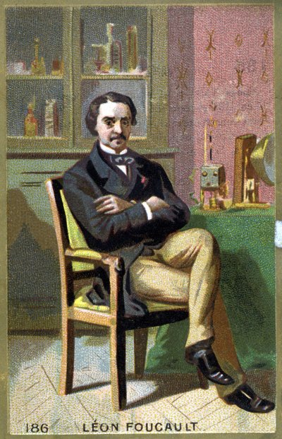 Retrato de Léon Foucault (1819 - 1868) en su oficina de Unknown artist