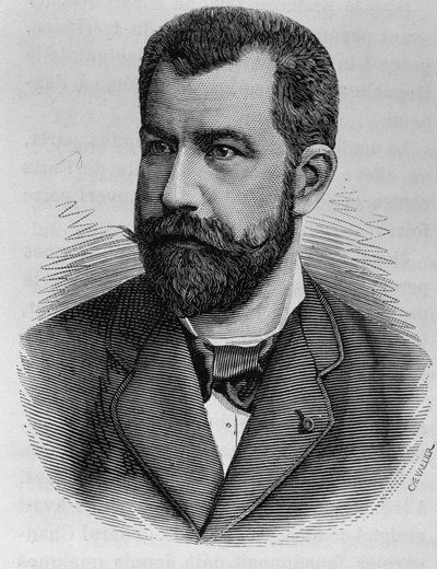 Retrato de Léon Renault. Grabado de finales del siglo XIX en “Histoire de France” de H. Martin de Unknown artist